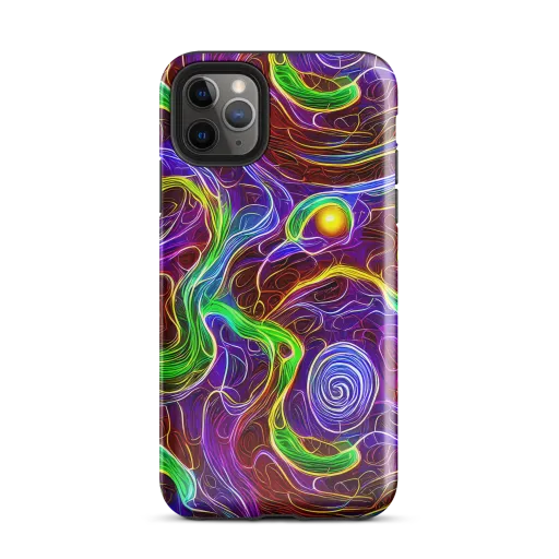 Purple Paradox on a Tough Case for iPhone®