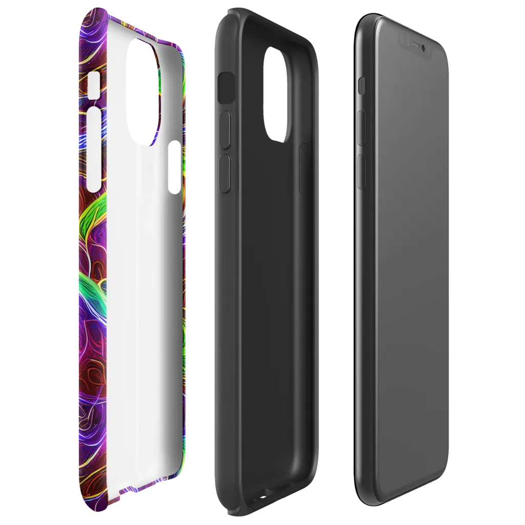 Purple Paradox on Tough Case for iPhone® — Right