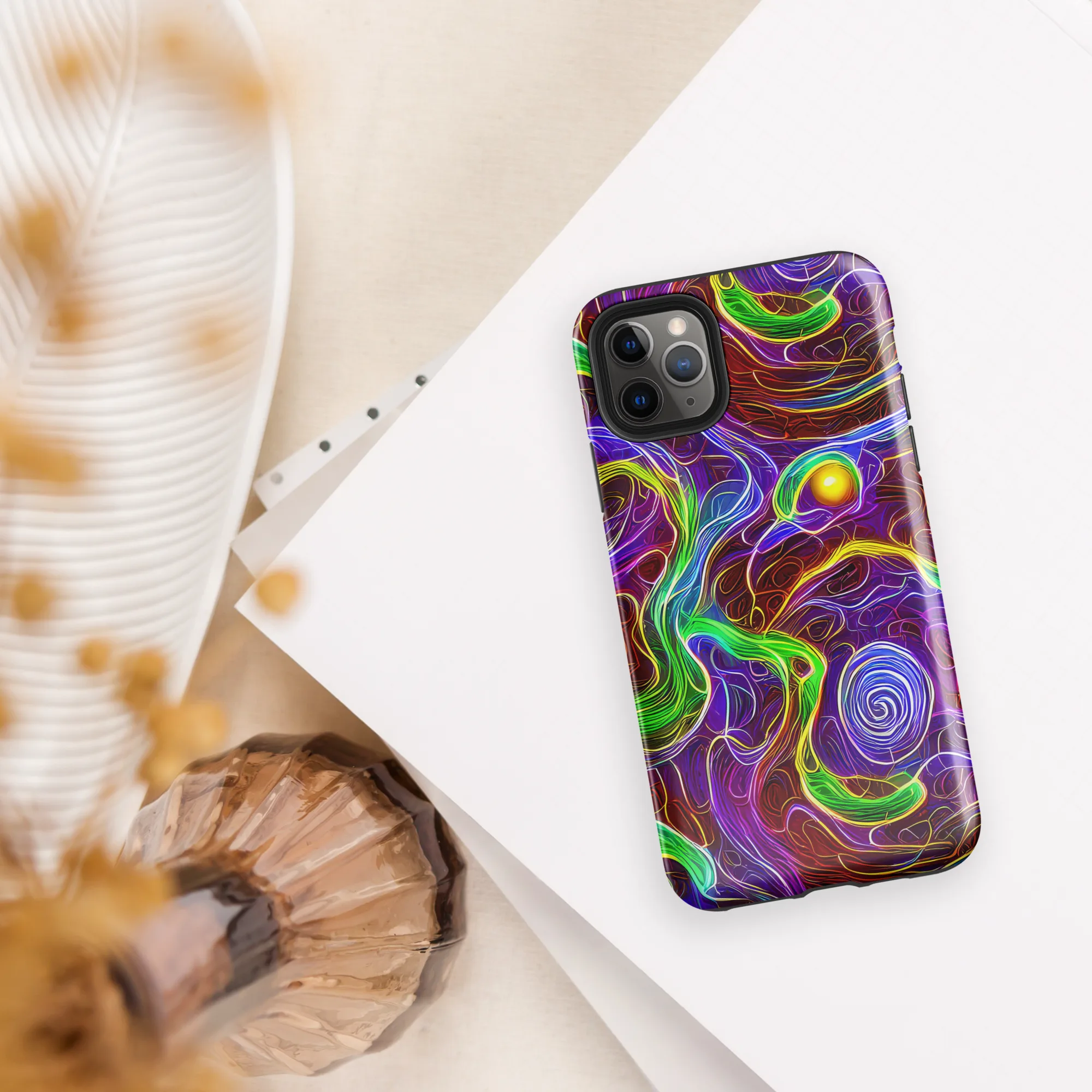 Purple Paradox on Tough Case for iPhone® — Front