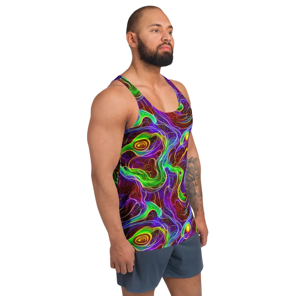 Purple Paradox on Men's Tank Top — Right Front
