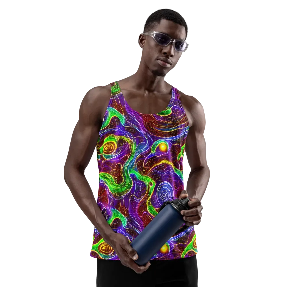 Purple Paradox on Men's Tank Top — Front