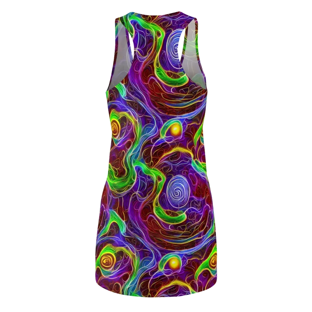 Purple Paradox on Racerback Dress — Back
