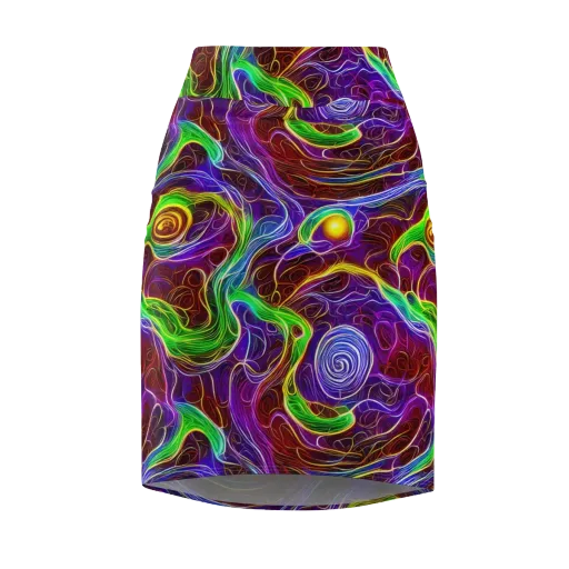 Purple Paradox on a Pencil Skirt