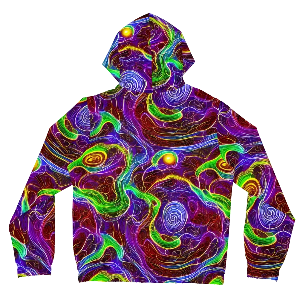 Purple Paradox on Women's Full-Zip Hoodie — Back
