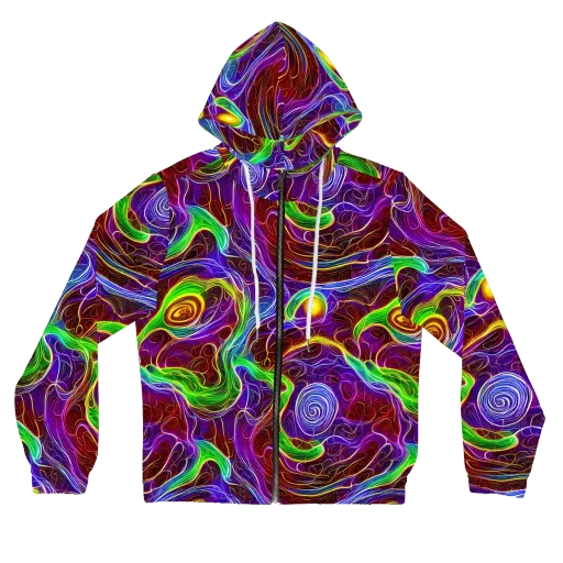 Purple Paradox on a Women's Full-Zip Hoodie