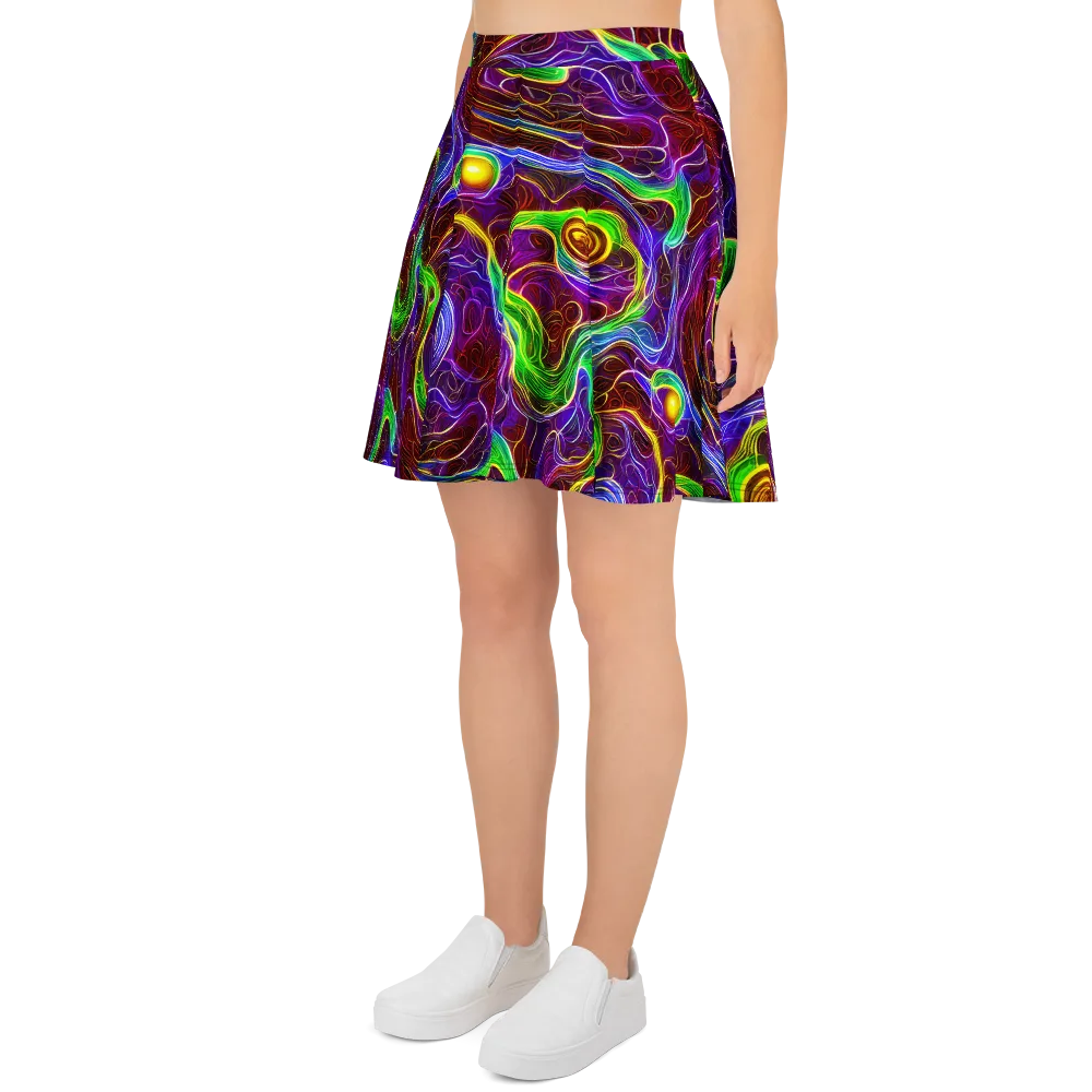 Purple Paradox on Skater Skirt — Left