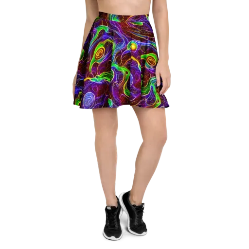 Purple Paradox on a Skater Skirt
