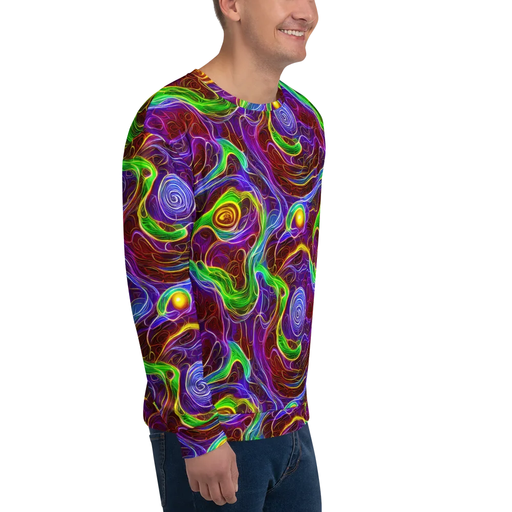 Purple Paradox on Sweatshirt — Right Front