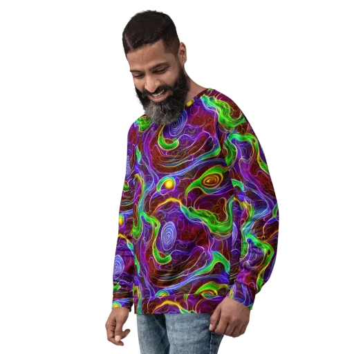 Purple Paradox on a Sweatshirt