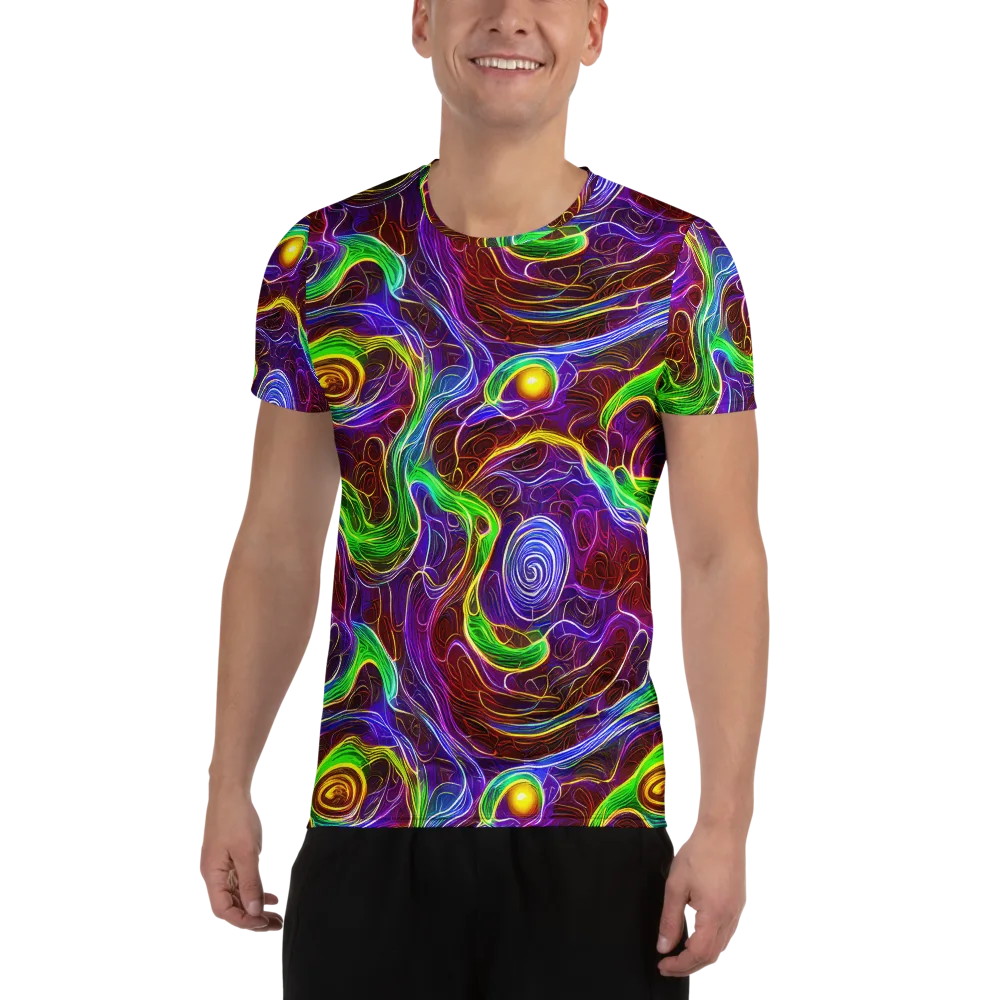 Purple Paradox on Men's Athletic T-Shirt — Front
