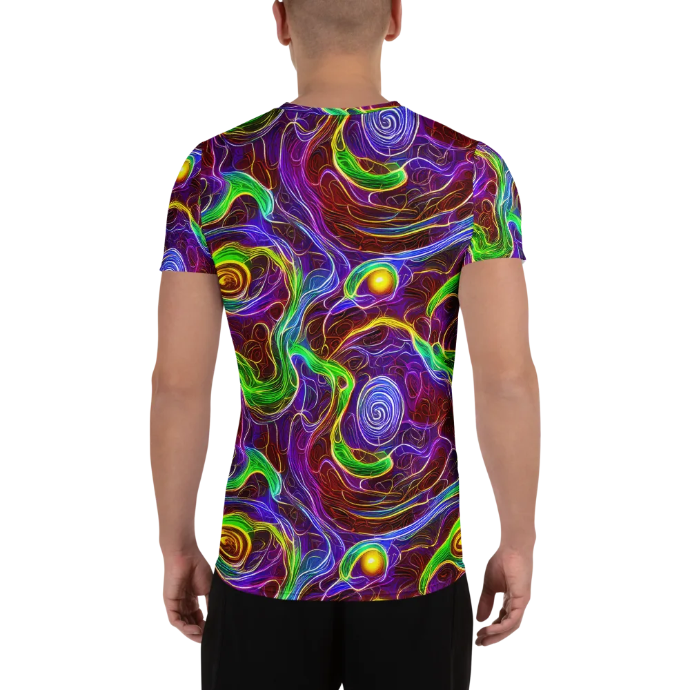 Purple Paradox on Men's Athletic T-Shirt — Back