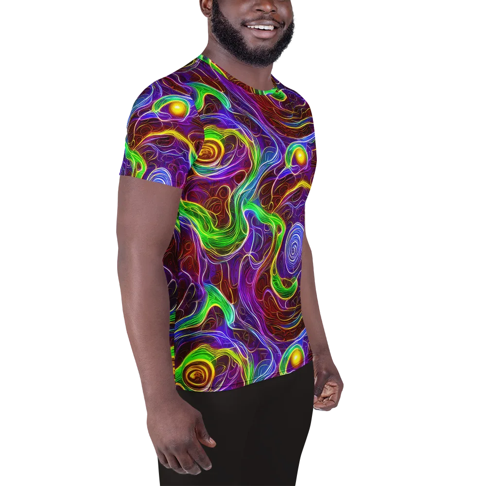 Purple Paradox on Men's Athletic T-Shirt — Right