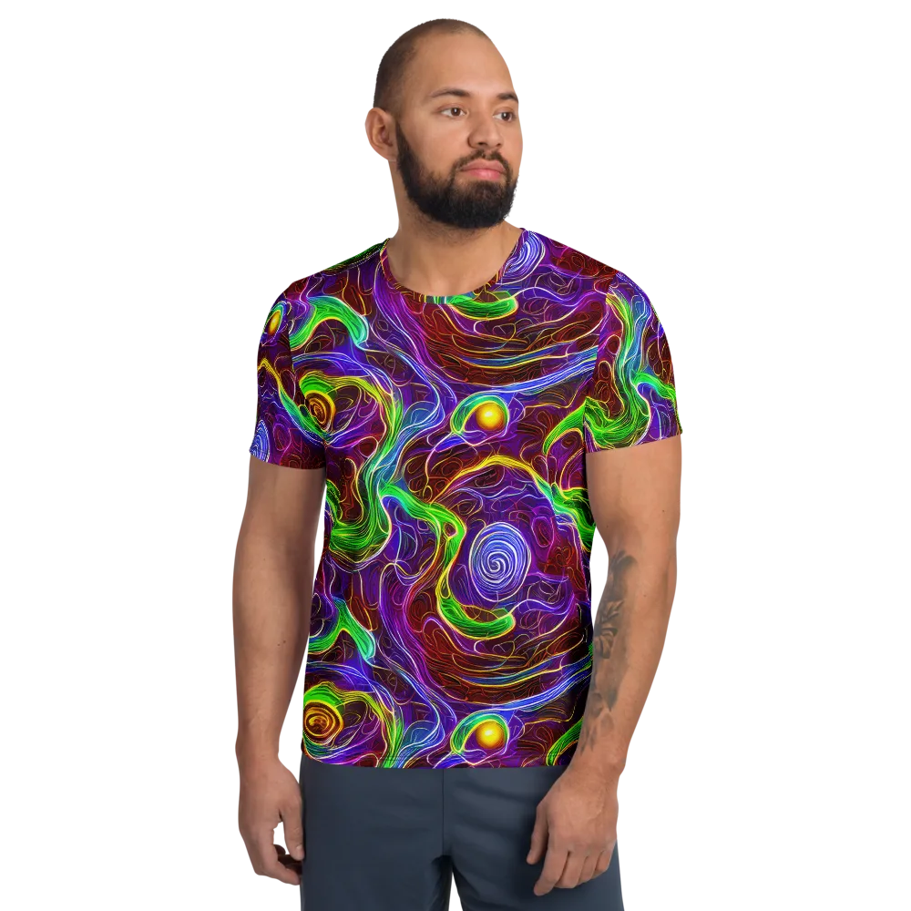 Purple Paradox on Men's Athletic T-Shirt — Front