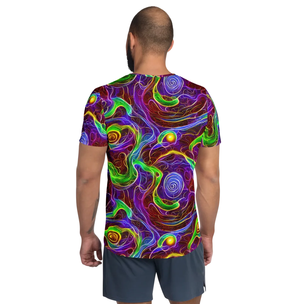 Purple Paradox on Men's Athletic T-Shirt — Back