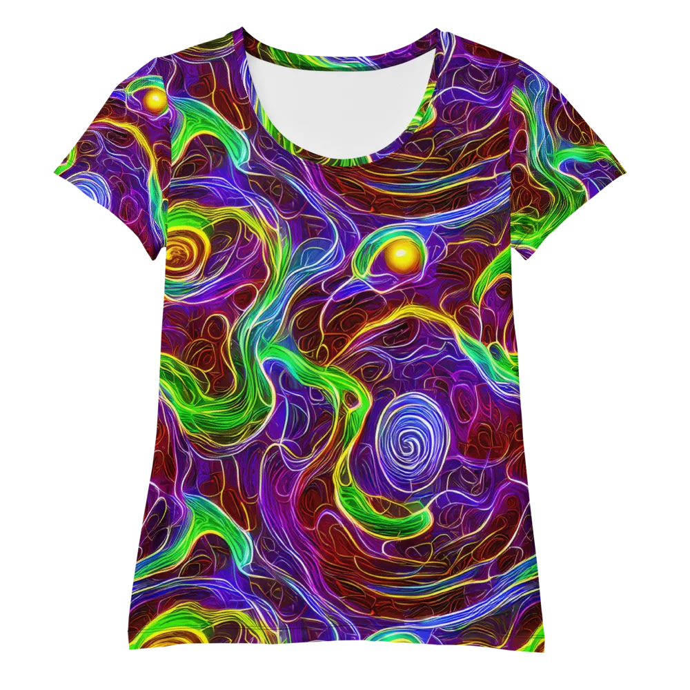Purple Paradox on Women's Athletic T-Shirt — Front
