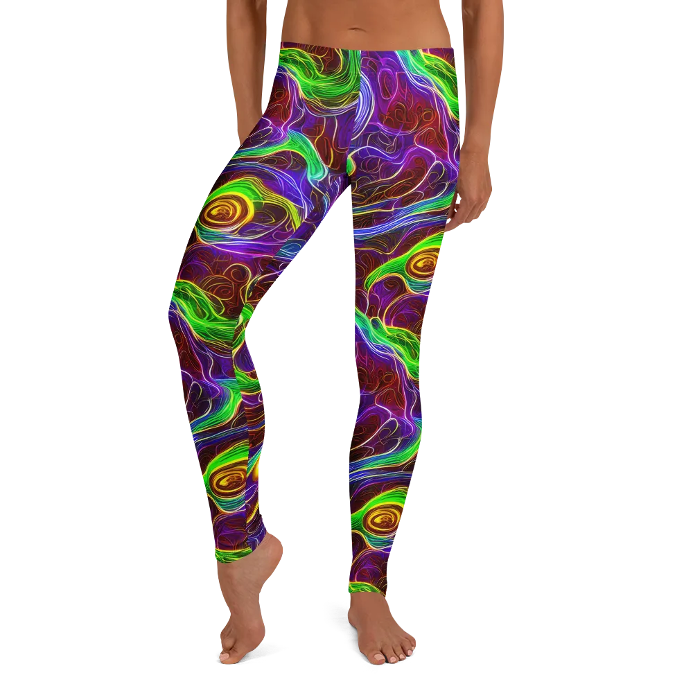 Purple Paradox on Leggings — Front