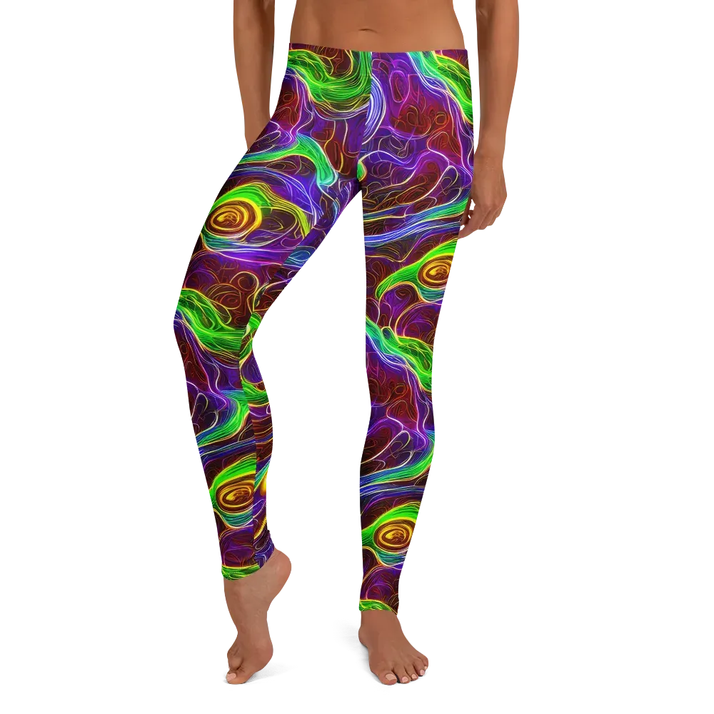 Purple Paradox on Leggings — Front