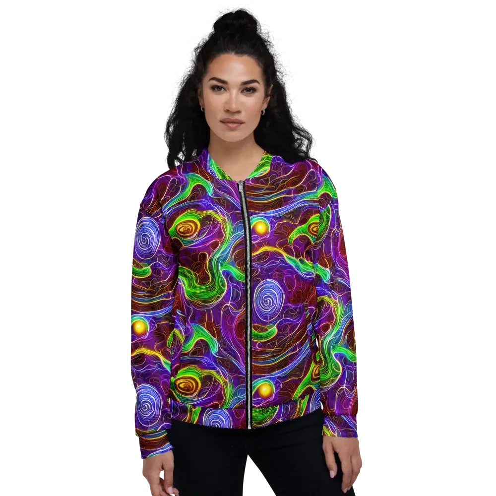 Purple Paradox on Bomber Jacket — Front