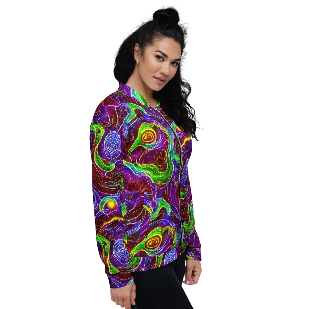 Purple Paradox on Bomber Jacket — Right