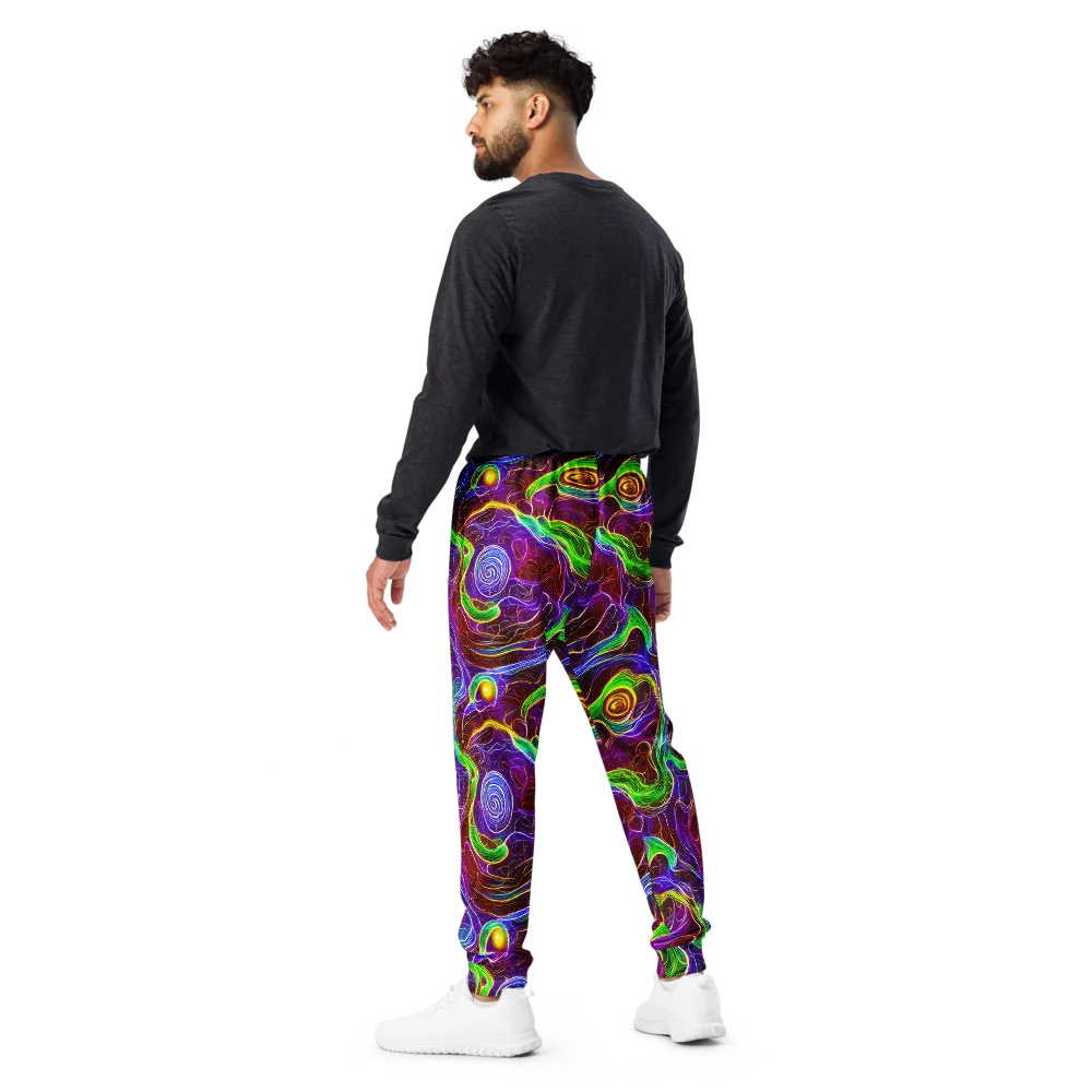 Purple Paradox on Men's Joggers — Back