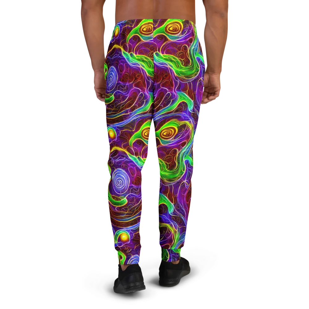 Purple Paradox on Men's Joggers — Back