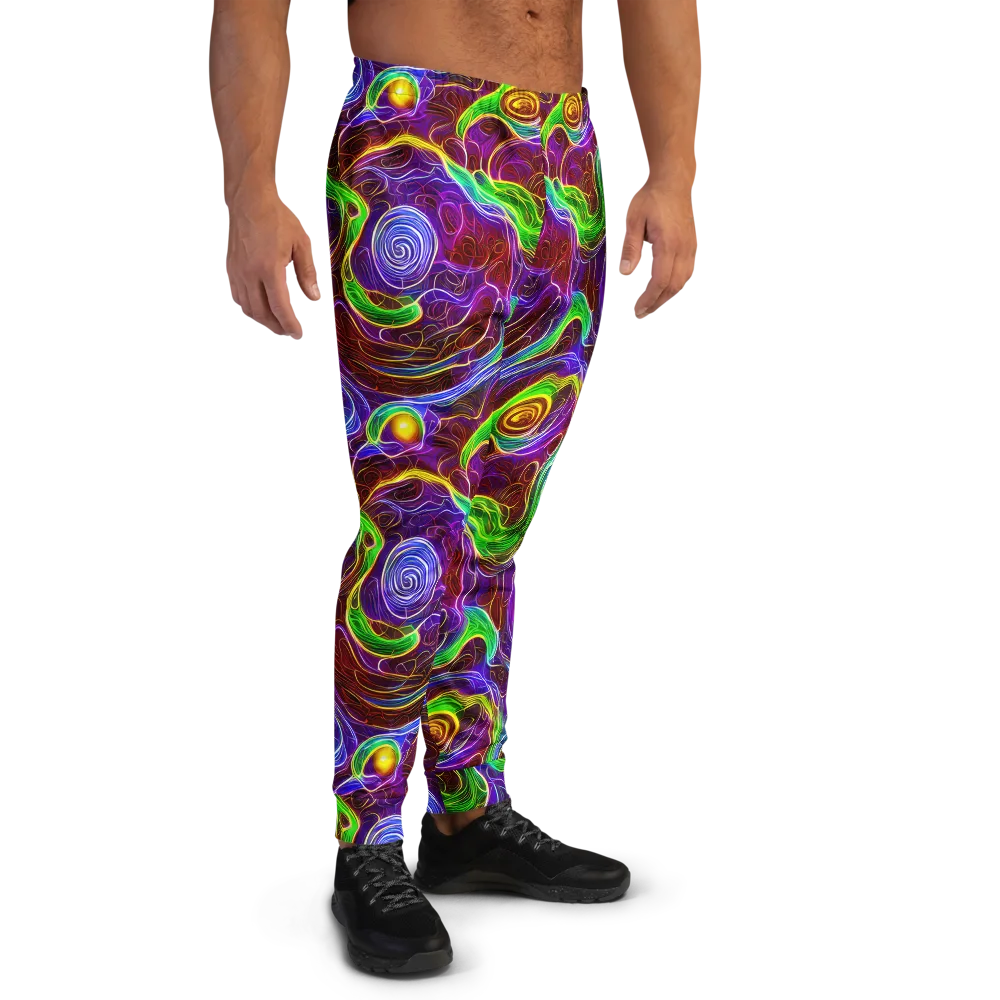 Purple Paradox on Men's Joggers — Right