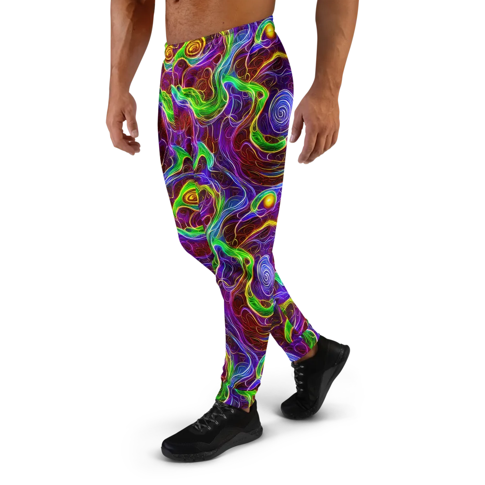 Purple Paradox on Men's Joggers — Left