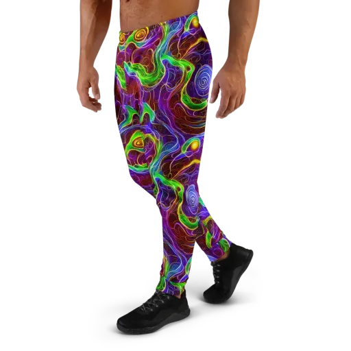Purple Paradox on a Men's Joggers