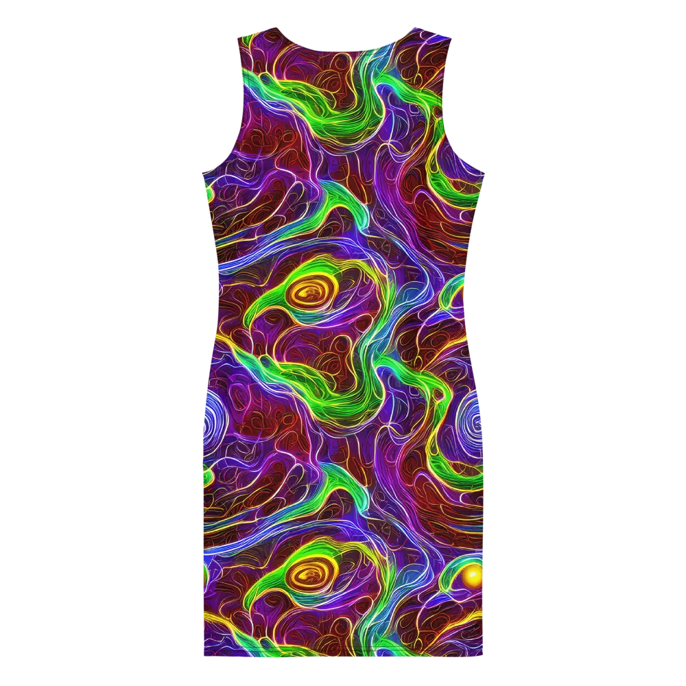 Purple Paradox on Bodycon Dress — Back