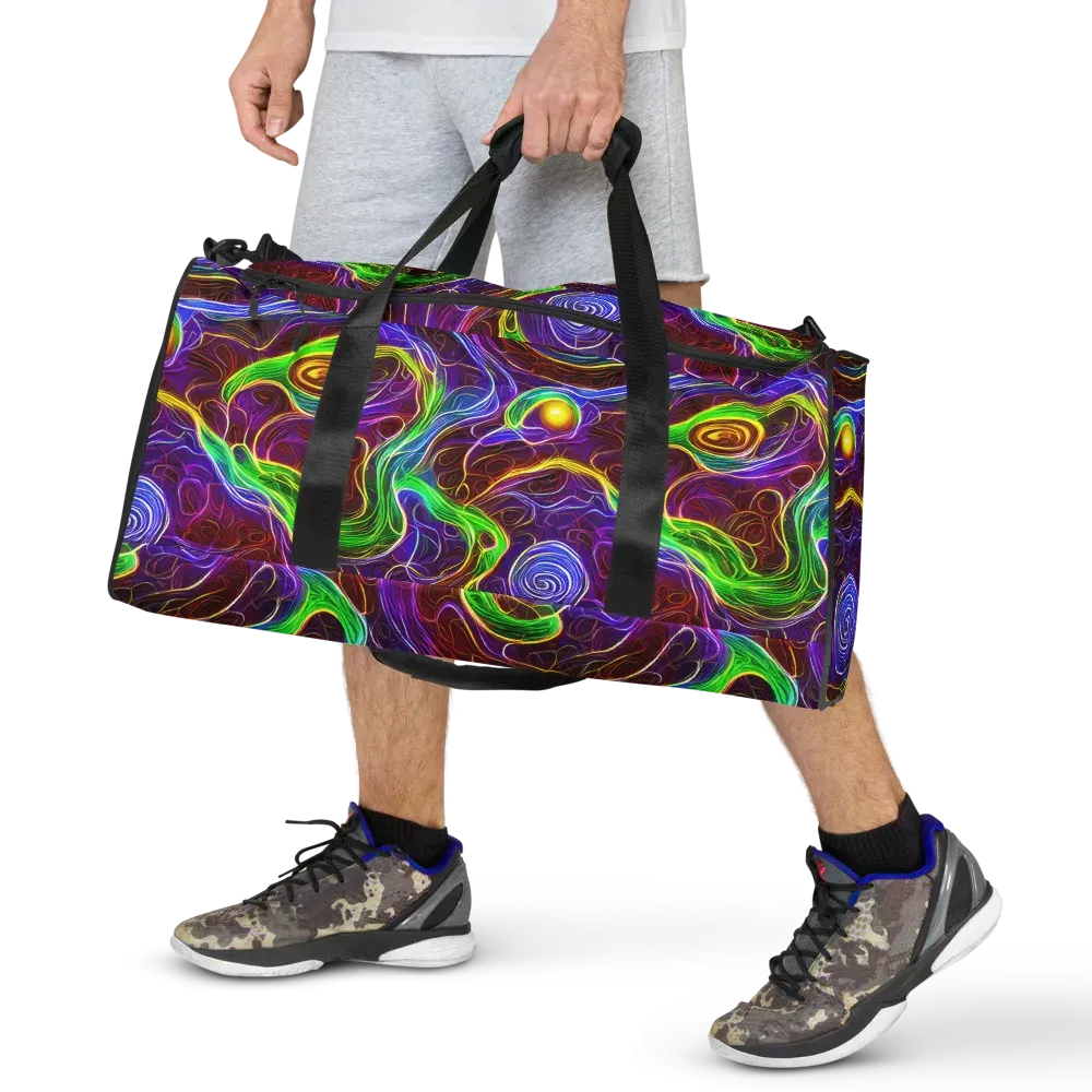 Purple Paradox on Duffle Bag — Front