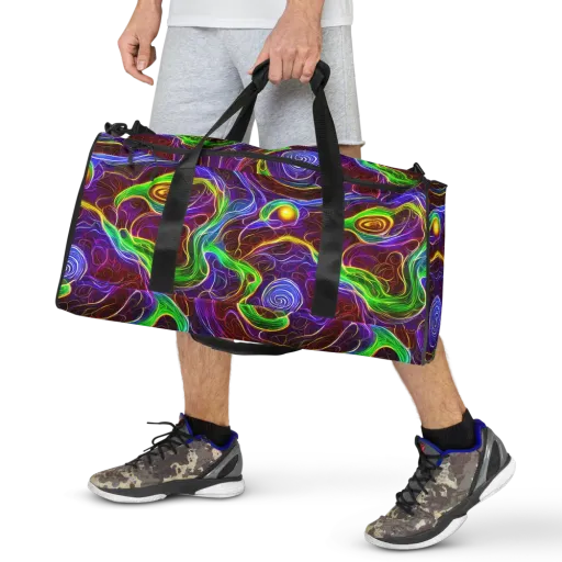 Purple Paradox on a Duffle Bag