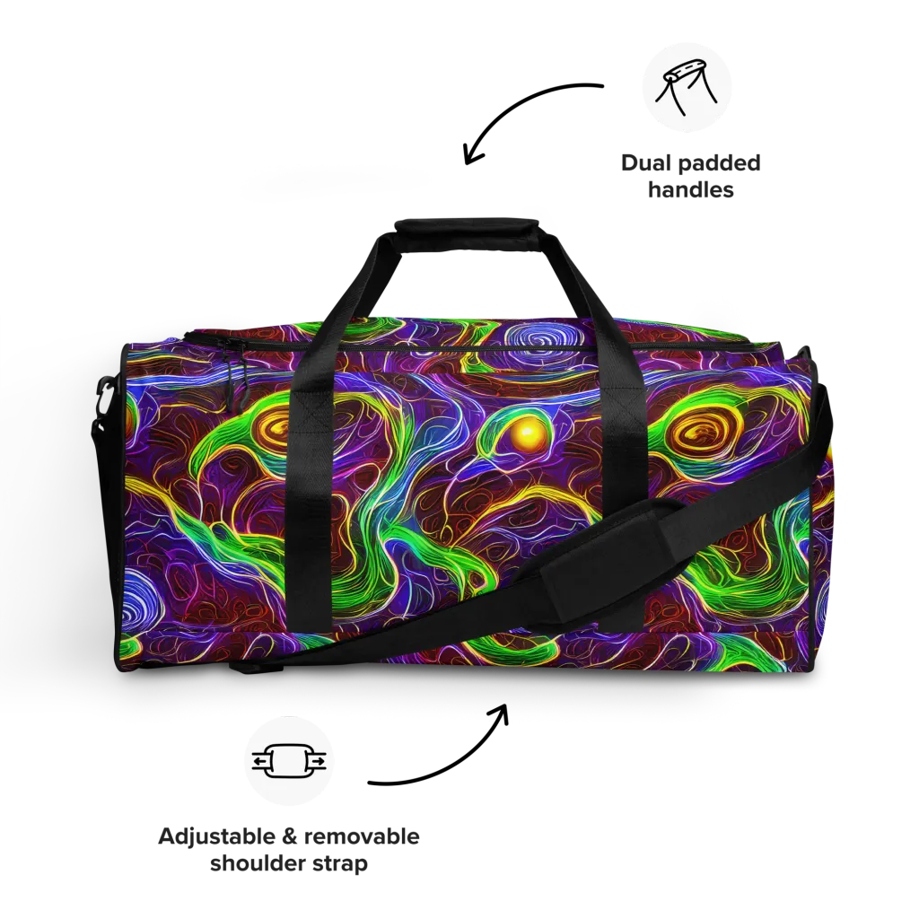 Purple Paradox on Duffle Bag — Front