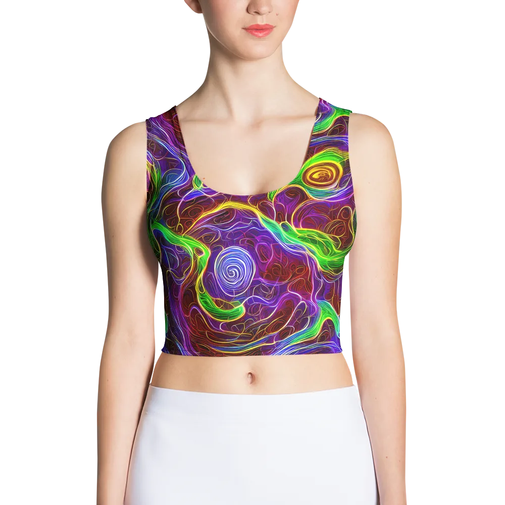 Purple Paradox on Crop Top — Front