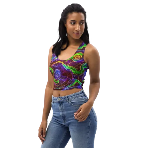 Purple Paradox on a Crop Top
