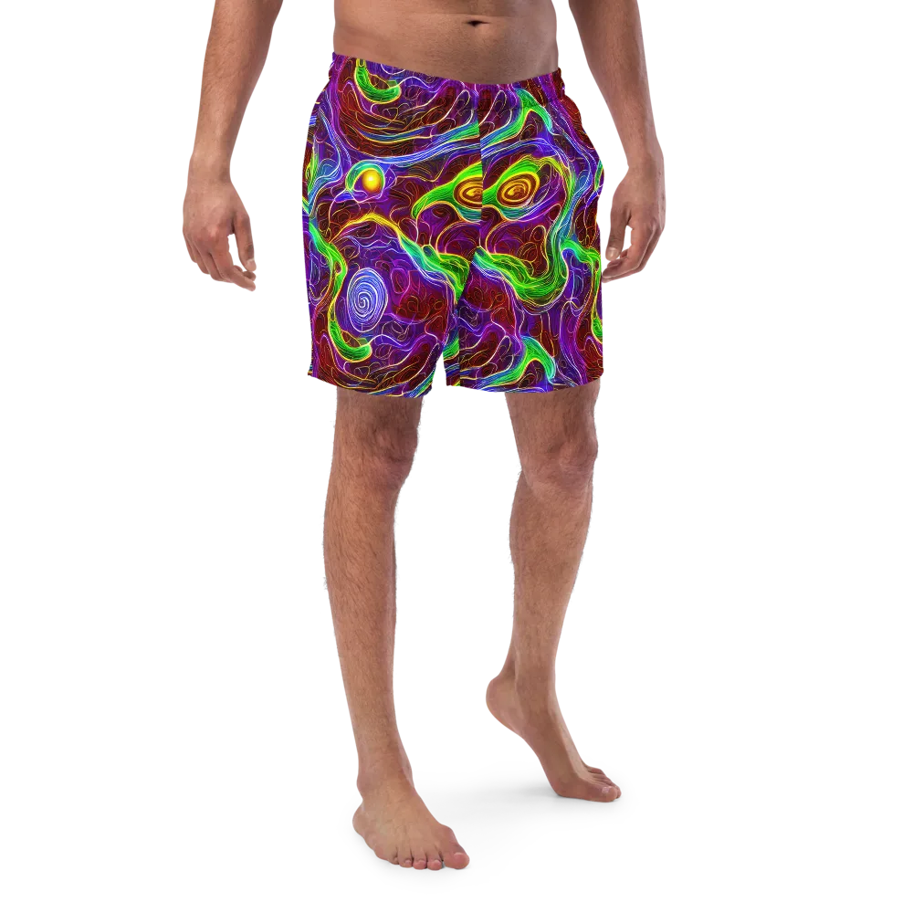Purple Paradox on Swim Trunks — Front