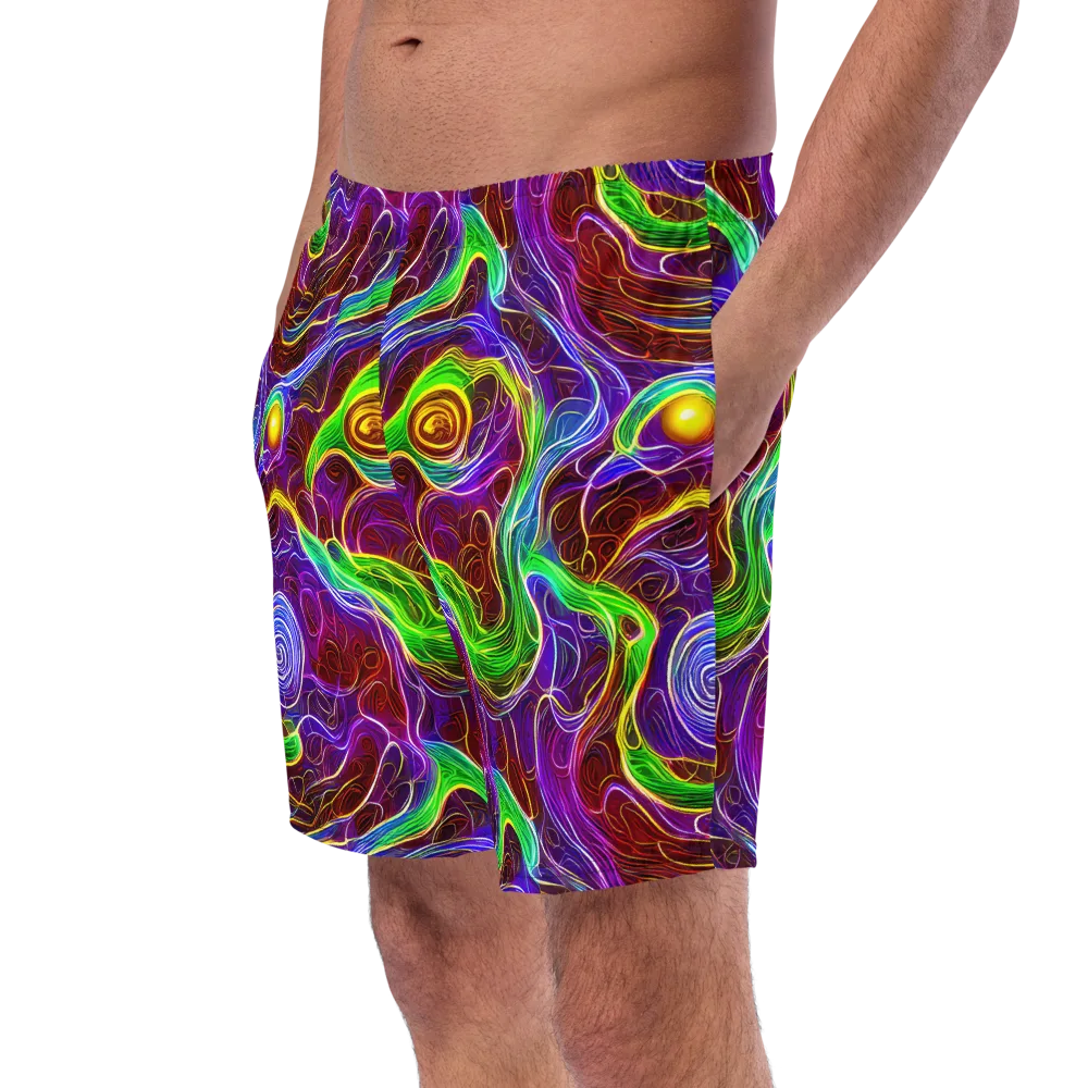 Purple Paradox on Swim Trunks — Left Front