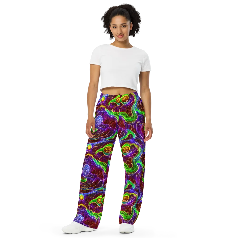 Purple Paradox on Wide-Leg Pants — Front