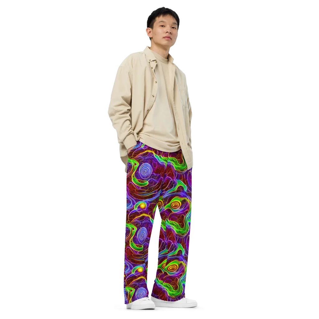 Purple Paradox on Wide-Leg Pants — Right Front