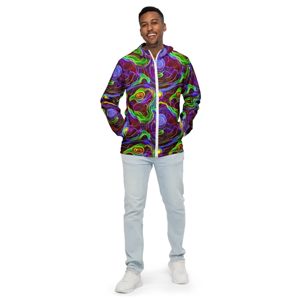Purple Paradox on Men's Windbreaker — Front