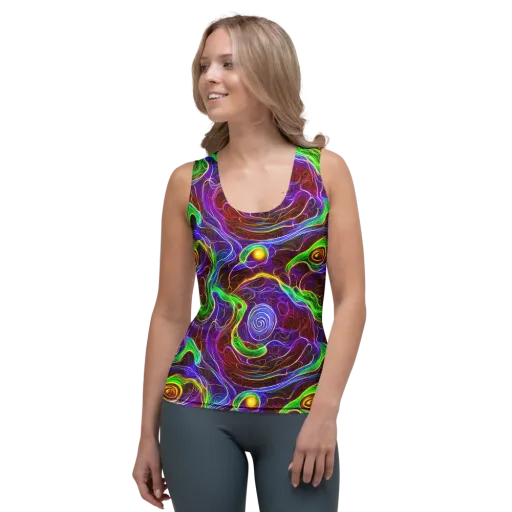 Purple Paradox on a Women's Tank Top