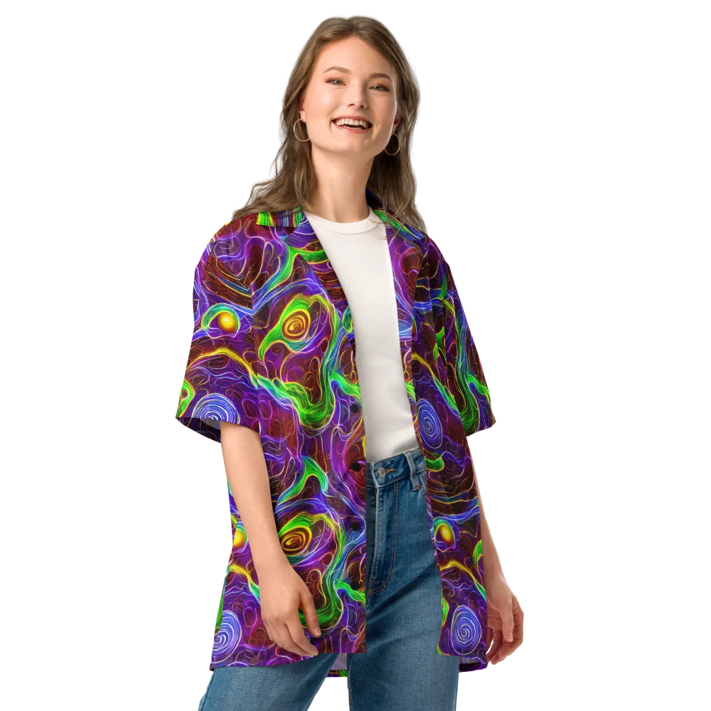 Purple Paradox on Button Shirt — Front