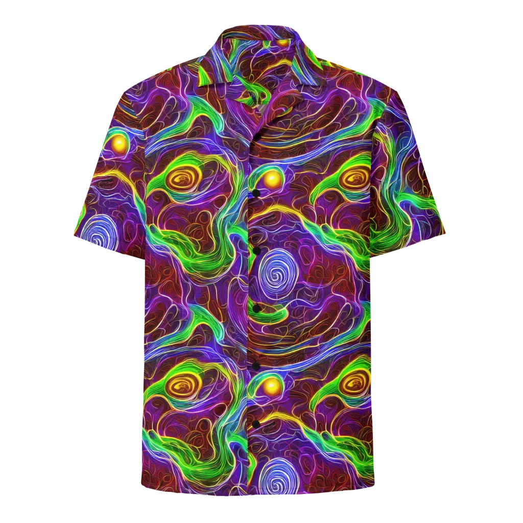 Purple Paradox on Button Shirt — Front