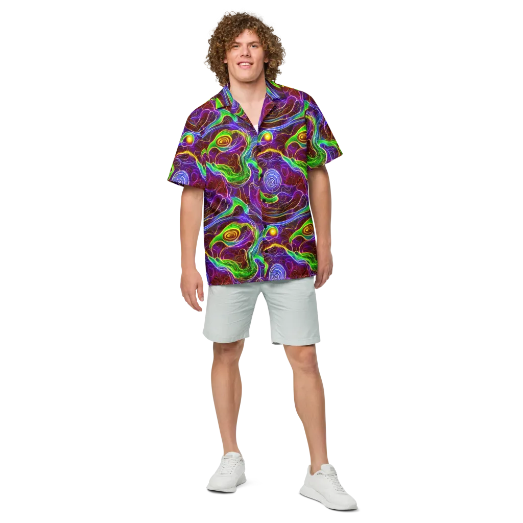 Purple Paradox on Button Shirt — Front