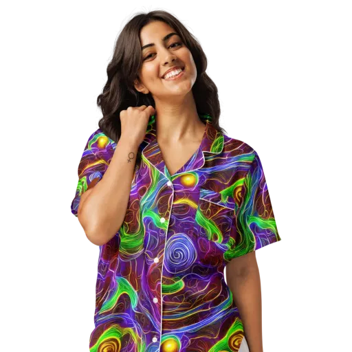 Purple Paradox on a Women's Short Sleeve Pajama Top
