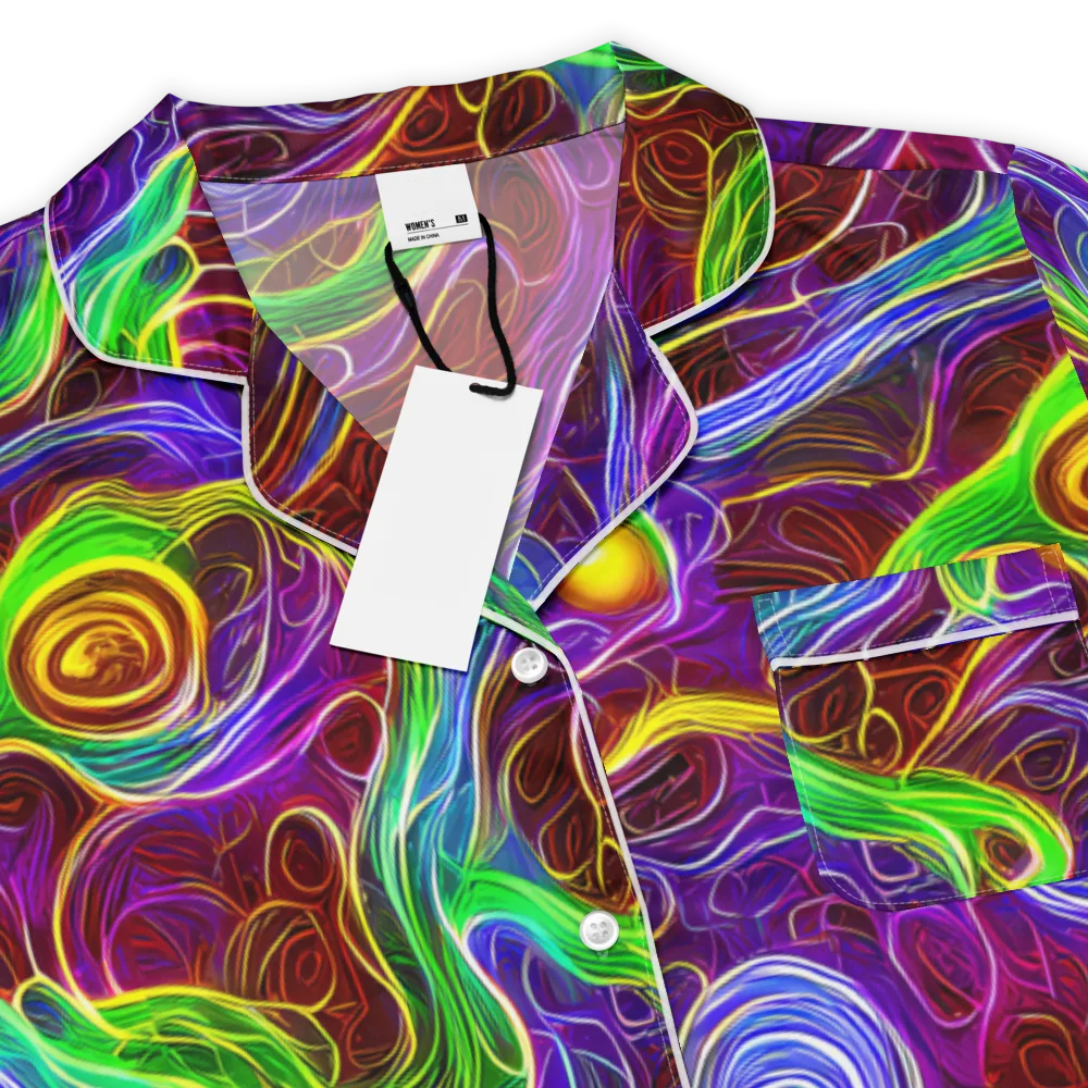 Purple Paradox on Women's Short Sleeve Pajama Top — Product details