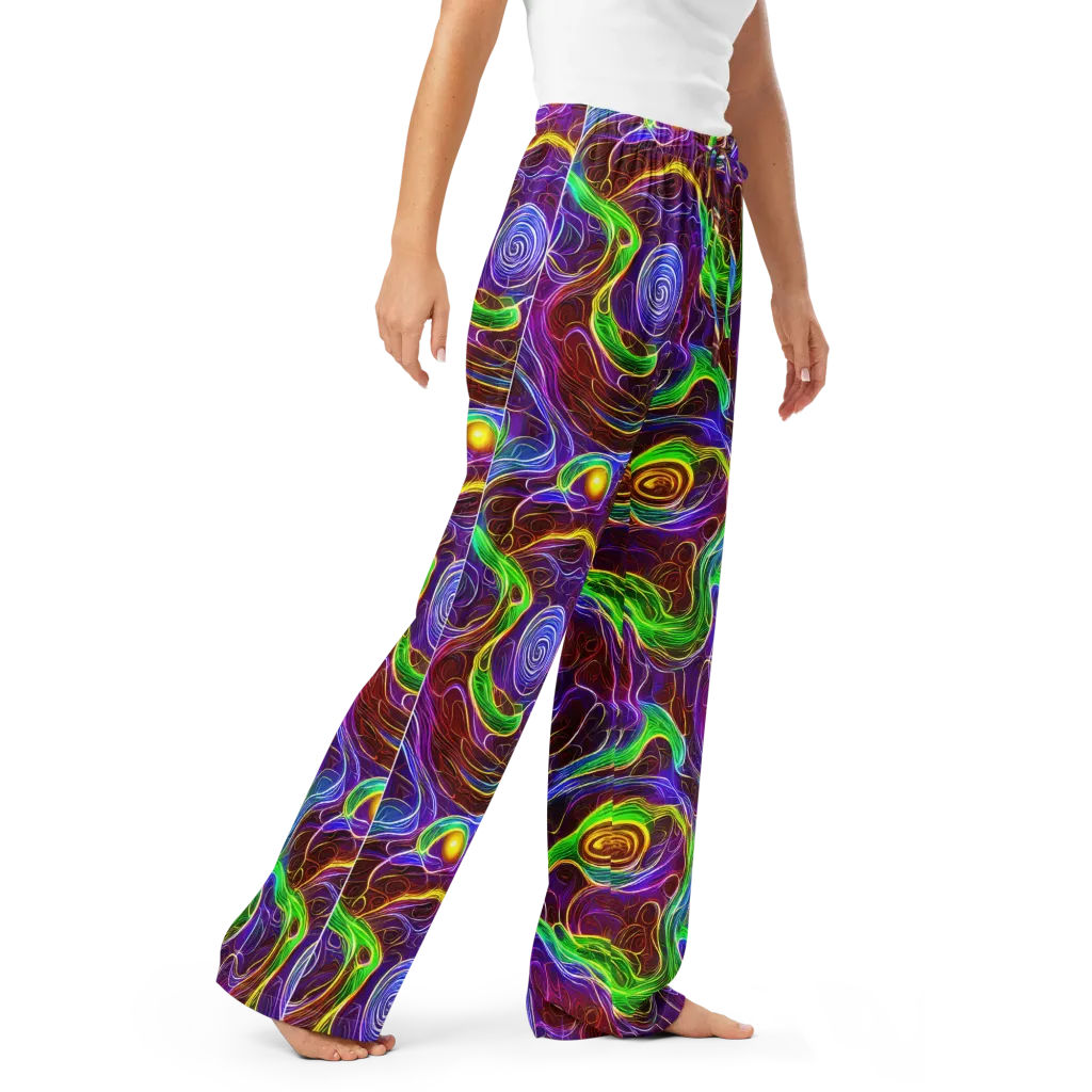 Purple Paradox on Women's Pajama Pants — Right Front