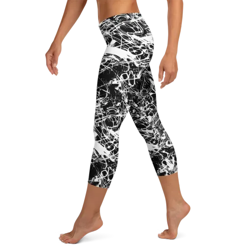 Obsidian Sketch on a Capri Leggings