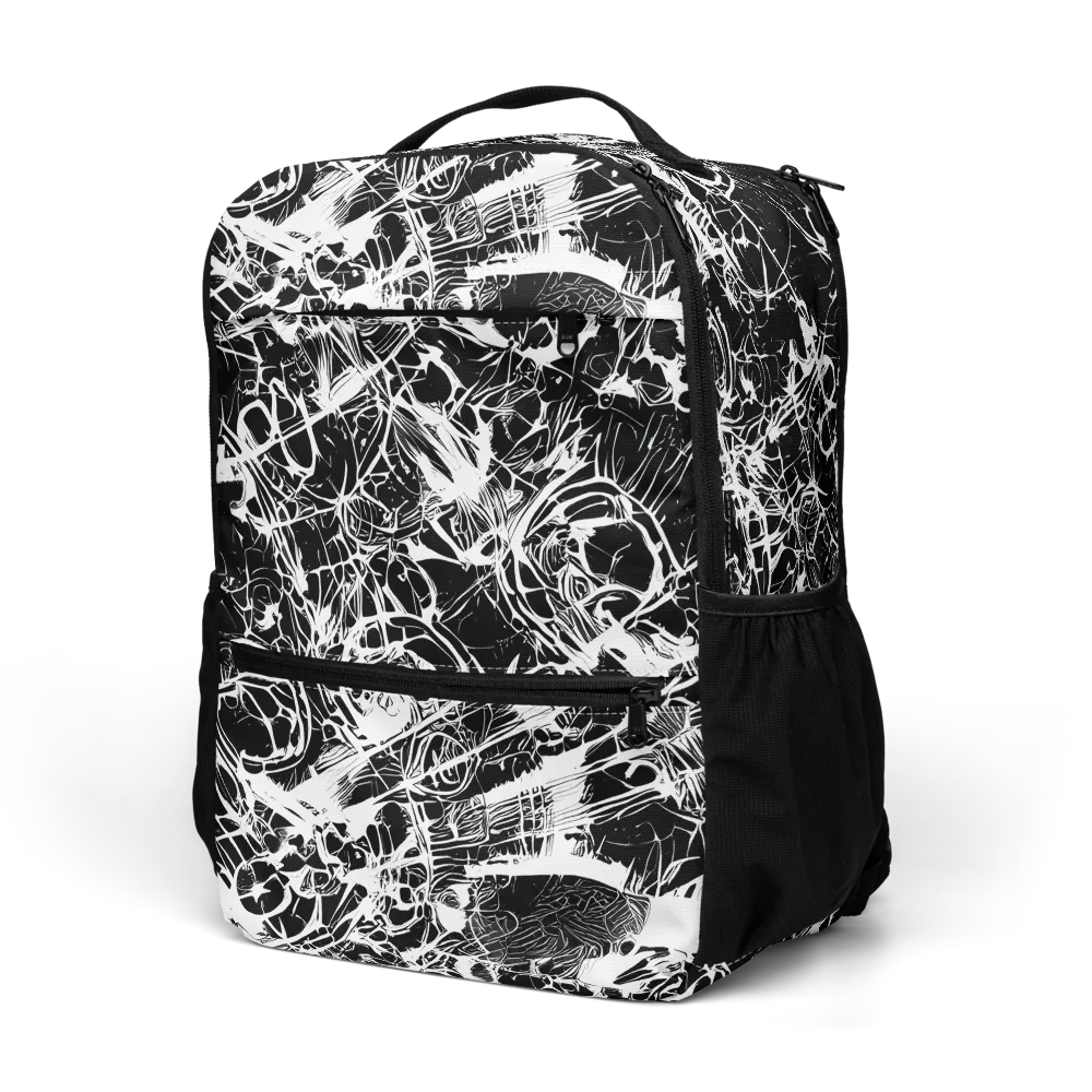 Obsidian Sketch on Utility Backpack — Left Front