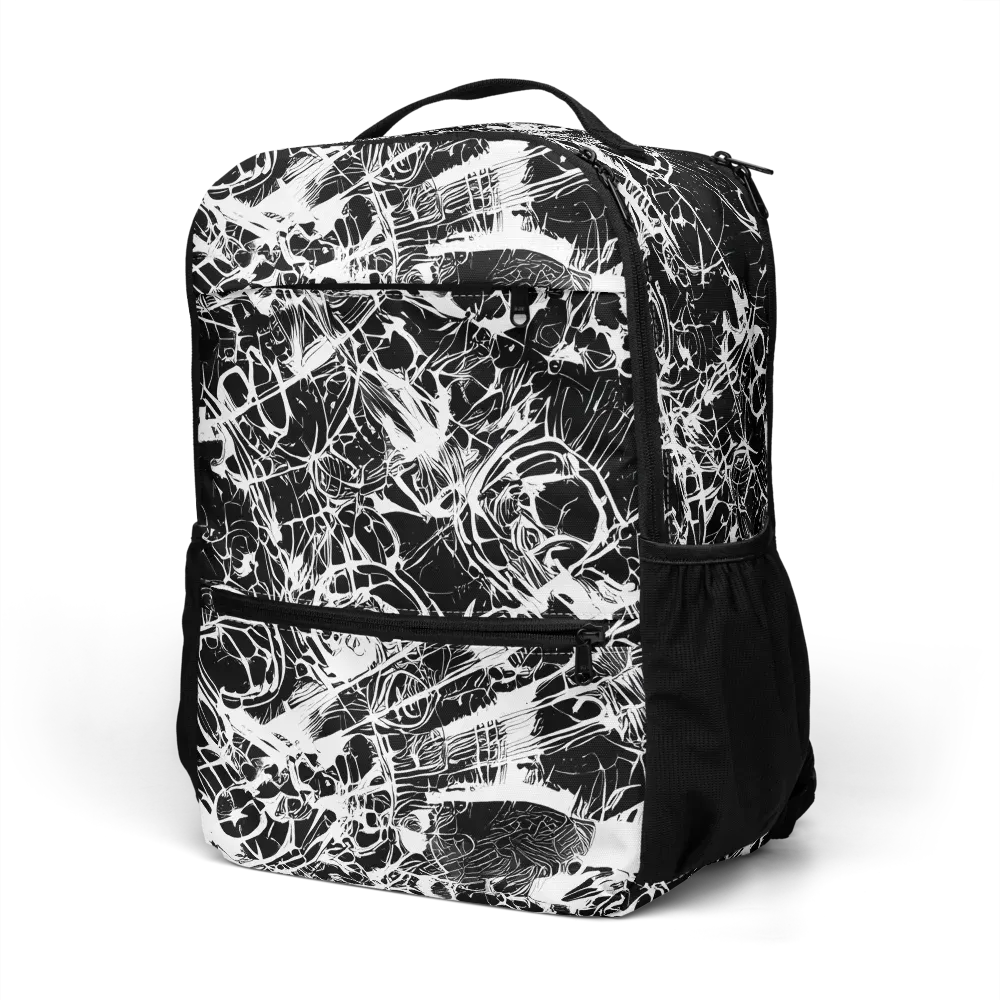 Obsidian Sketch on Utility Backpack — Left Front