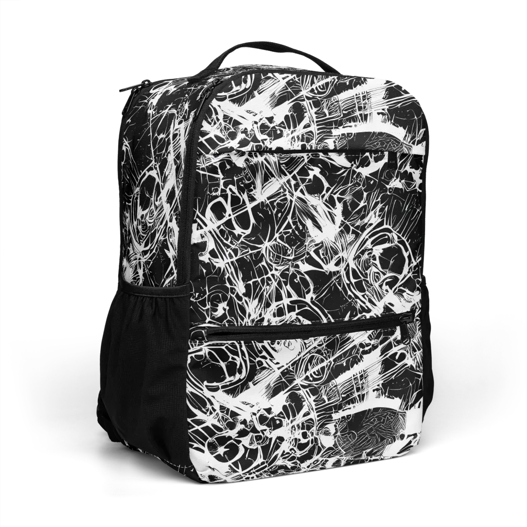 Obsidian Sketch on Utility Backpack — Right Front